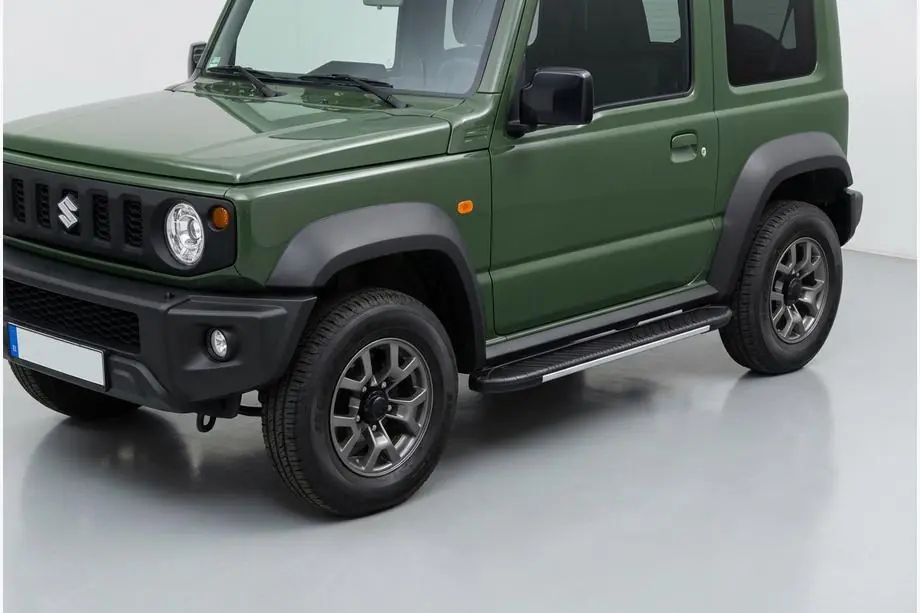 Suzuki Jimny 2018– Sivuastinlaudat Bosphore Grey (2 kpl, alumiini) Image