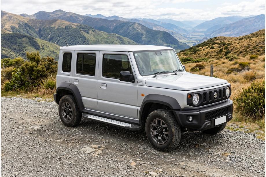 Suzuki Jimny 2018– Allmond Grey -sivukynnykset (2 kpl, alumiini) Image