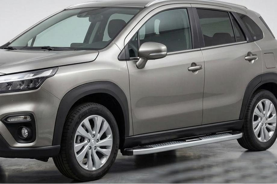 Suzuki SX4 S-Cross 2021– Mevsim Grey sivuporrastangot (2 kpl, alumiini) Image