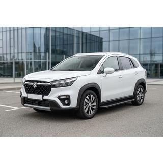 Allmond Black sivuportaat (2 kpl, alumiini) Suzuki SX4 S-Cross 2021– kuva 1