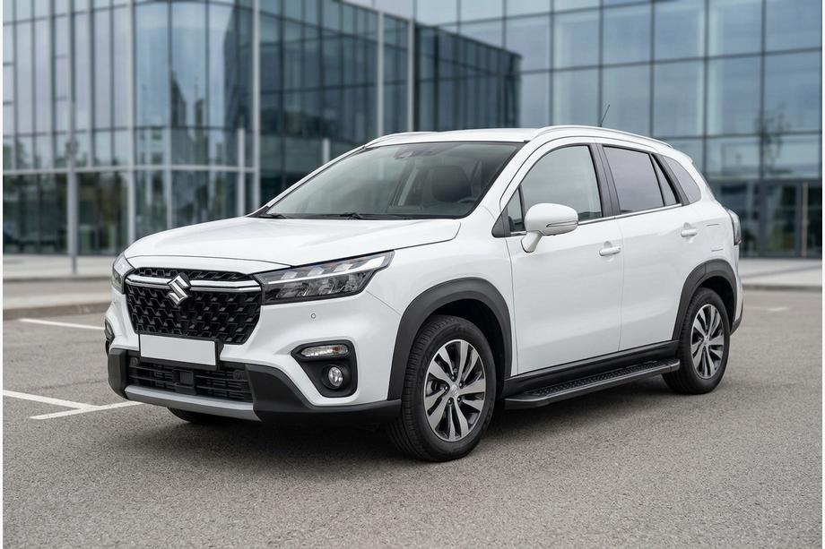 Suzuki SX4 S-Cross 2021– Allmond Black sivuportaat (2 kpl, alumiini) Image