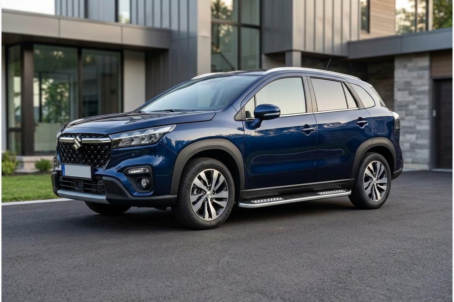 Suzuki SX4 S-Cross 2021– Tayga V2 sivukynnykset (2 kpl, alumiini) Image