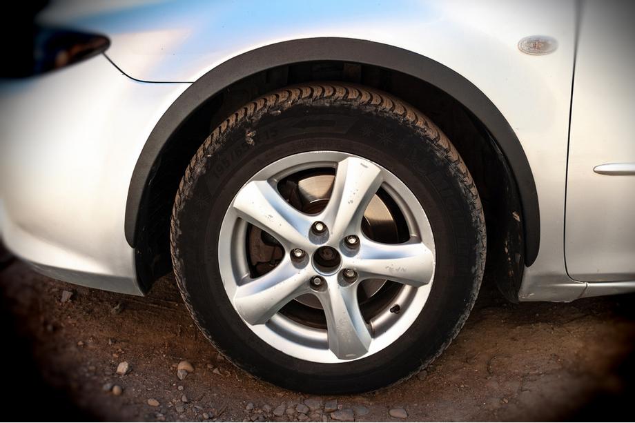 Mazda 6 2003–2008 Pyöränkaaren listat (SD-SW) (4 kpl, musta, ABS-muovi) Image