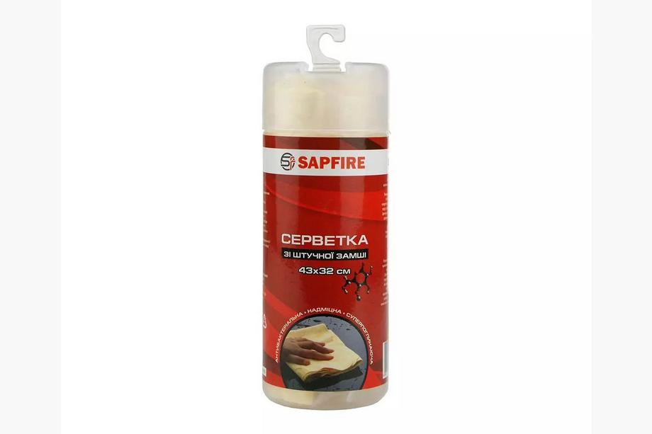 Kostea synteettinen säämiskäliina 43x32 cm putkilossa SA-216 SAPFIRE Image