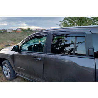 Ikkunadeflektorit (4 kpl, HIC) Jeep Compass 2006–2016 kuva 2