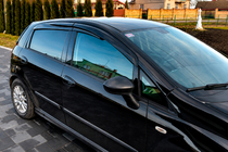 Fiat Punto Grande/EVO 2006–2018 Ikkunatuuliohjaimet (4 kpl, Sunplex Sport) kuva 3