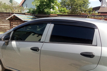 Fiat Punto Grande/EVO 2006–2018 Ikkunatuuliohjaimet (4 kpl, Sunplex Sport) kuva 11