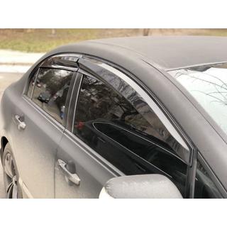 Ikkunatuuliohjaimet (4 kpl, Sunplex Sport) Honda Civic Sedan VIII 2006–2011 kuva 1
