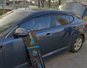 Kia Optima 2010–2016 Ikkunatuuliohjaimet (4 kpl, Sunplex Sport) kuva 1