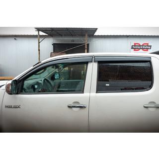 Ikkunatuuliohjaimet (4 kpl, Sunplex Sport) Toyota Hilux 2006–2015 kuva 3