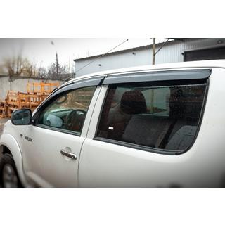 Ikkunatuuliohjaimet (4 kpl, Sunplex Sport) Toyota Hilux 2006–2015 kuva 2