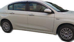 Fiat Tipo 2016– Ikkunatuuliohjaimet kromilistalla (4 kpl, Sunplex Chrome) kuva 1