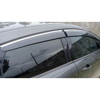 Tuuliohjaimet kromilistalla HB/Sedan (4 kpl, Sunplex Chrome) kuva 1