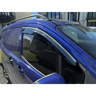 Ikkunatuuliohjaimet kromilistalla (4 kpl, Sunplex Chrome) Ford Courier 2014–2023 kuva 2