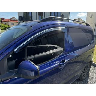Ikkunatuuliohjaimet kromilistalla (4 kpl, Sunplex Chrome) Ford Courier 2014–2023 kuva 1