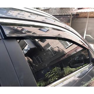 Ikkunatuuliohjaimet kromilistalla (4 kpl, Sunplex Chrome) Hyundai Tucson TL 2016–2021 kuva 3