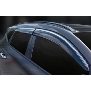 Ikkunatuuliohjaimet kromilistalla (4 kpl, Sunplex Chrome) Hyundai Tucson TL 2016–2021 kuva 4