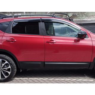 Ikkunatuuliohjaimet kromilistalla (4 kpl, Sunplex Chrome) Nissan Qashqai 2007–2010 kuva 1