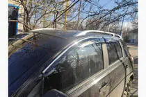 Nissan Qashqai 2010–2014 Ikkunatuuliohjaimet kromilistalla (4 kpl, Sunplex Chrome) kuva 5