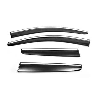 Ikkunatuuliohjaimet kromilistalla (4 kpl, Sunplex Chrome) Nissan Qashqai 2010–2014 kuva 2