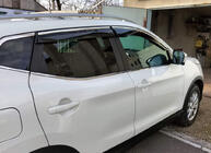 Nissan Qashqai 2014–2021 Ikkunatuuliohjaimet kromilistalla (4 kpl, Sunplex Chrome) kuva 6
