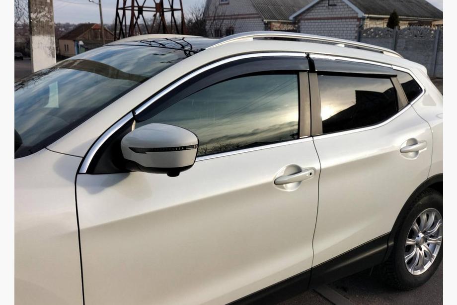 Nissan Qashqai 2014–2021 Ikkunatuuliohjaimet kromilistalla (4 kpl, Sunplex Chrome) Image