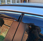 Opel Astra J 2009–2015 Tuuliohjaimet kromilistalla ja raidalla HB/SD (4 kpl, Sunplex Chrome) kuva 4