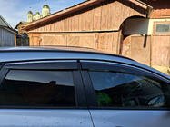 Opel Astra J 2009–2015 Tuuliohjaimet kromilistalla ja raidalla HB/SD (4 kpl, Sunplex Chrome) kuva 2