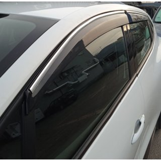 Ikkunatuuliohjaimet kromilistalla (4 kpl, Sunplex Chrome) Renault Clio V 2019– kuva 3