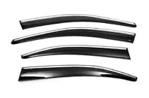 Skoda Octavia III A7 2013–2019 Tuulisuojat kromilistalla Liftback (4 kpl, Sunplex Chrome) kuva 1