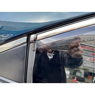 Ikkunatuuliohjaimet kromilistalla (4 kpl, Sunplex Chrome) Toyota Corolla 2019– kuva 3