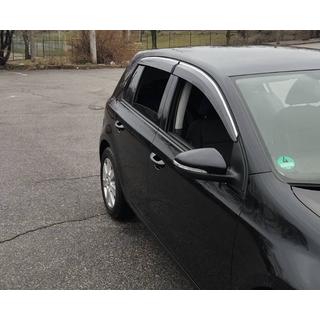 Ikkunatuuliohjaimet kromilistalla (4 kpl, Sunplex Chrome) Volkswagen Golf 5 2003–2009 kuva 1