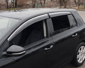 Volkswagen Golf 6 2008–2014 Ikkunatuuliohjaimet kromilistalla HB (4 kpl, Sunplex Chrome) kuva 1
