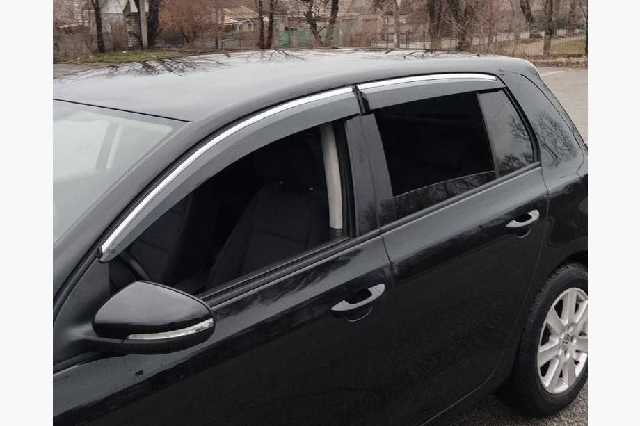Volkswagen Golf 6 2008–2014 Ikkunatuuliohjaimet kromilistalla HB (4 kpl, Sunplex Chrome) Image