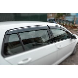 Ikkunatuuliohjaimet kromilistalla HB (4 kpl, Sunplex Chrome) Volkswagen Golf 7/E-Golf 2012–2020 kuva 1