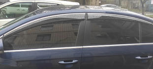 Volkswagen Passat B7 2012–2015 Sivulasien tuuliohjaimet kromilistalla SD (4 kpl, EU, Sunplex Chrome) kuva 4
