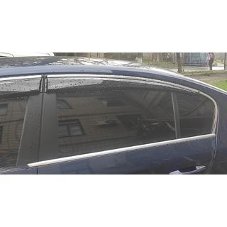 Sivulasien tuuliohjaimet kromilistalla SD (4 kpl, EU, Sunplex Chrome) Volkswagen Passat B7 2012–2015 kuva 3