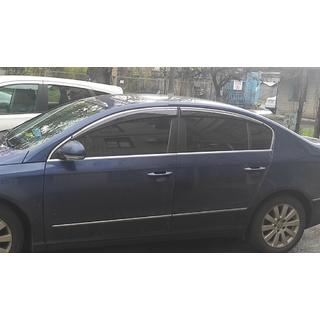 Sivulasien tuuliohjaimet kromilistalla SD (4 kpl, EU, Sunplex Chrome) Volkswagen Passat B7 2012–2015 kuva 1