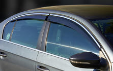 Volkswagen Passat B8 2015–2023 Sivulasi tuulenohjaimet kromilistalla SD (4 kpl, Sunplex Chrome) kuva 1