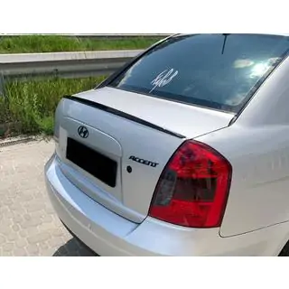 LIP-spoileri (Sunplex, musta) (115,8 cm x 6,3 cm) Hyundai Accent 2006–2010 kuva 1