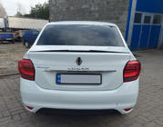 Dacia Logan II 2013–2022 Lip-spoileri (Sunplex, musta) (118,5 cm x 5,5 cm) kuva 2
