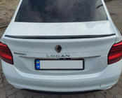 Dacia Logan II 2013–2022 Lip-spoileri (Sunplex, musta) (118,5 cm x 5,5 cm) kuva 1
