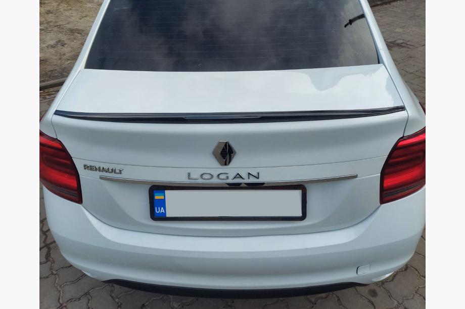 Dacia Logan II 2013–2022 Lip-spoileri (Sunplex, musta) (118,5 cm x 5,5 cm) Image
