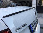 Skoda Octavia III A7 2013–2019 LIP-spoileri (Sunplex, musta) (115,4 cm x 6 cm) kuva 1