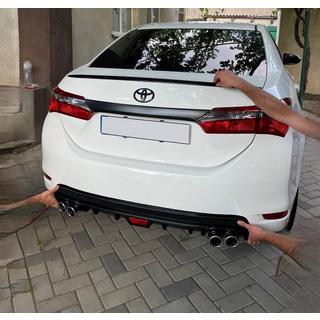 LIP-spoileri (Sunplex, musta) (118 cm * 6,4 cm) Toyota Corolla 2013–2019 kuva 2
