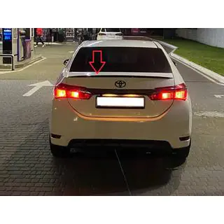 LIP-spoileri (Sunplex, musta) (118 cm * 6,4 cm) Toyota Corolla 2013–2019 kuva 3