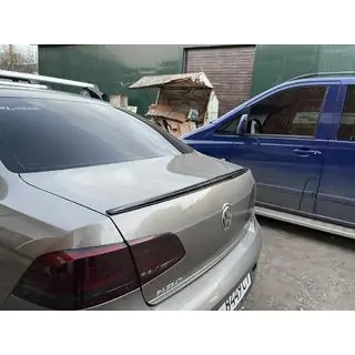 Lip-spoileri (Sunplex, musta, EU-malleihin) (115,8 cm x 6,3 cm) Volkswagen Passat B7 2012–2015 kuva 3