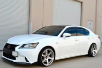 Lexus GS 2011–2020 Tuuliohjaimet kromilistalla (4 kpl, HIC) kuva 3