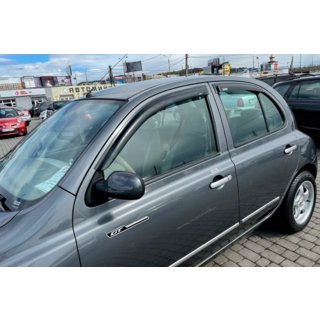 Ikkunadeflektorit (4 kpl, HIC) Nissan Micra K12 2003–2010 kuva 1