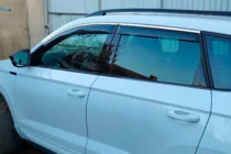 Skoda Karoq 2018– Tuuliohjaimet kromilistalla (4 kpl, HIC) kuva 2